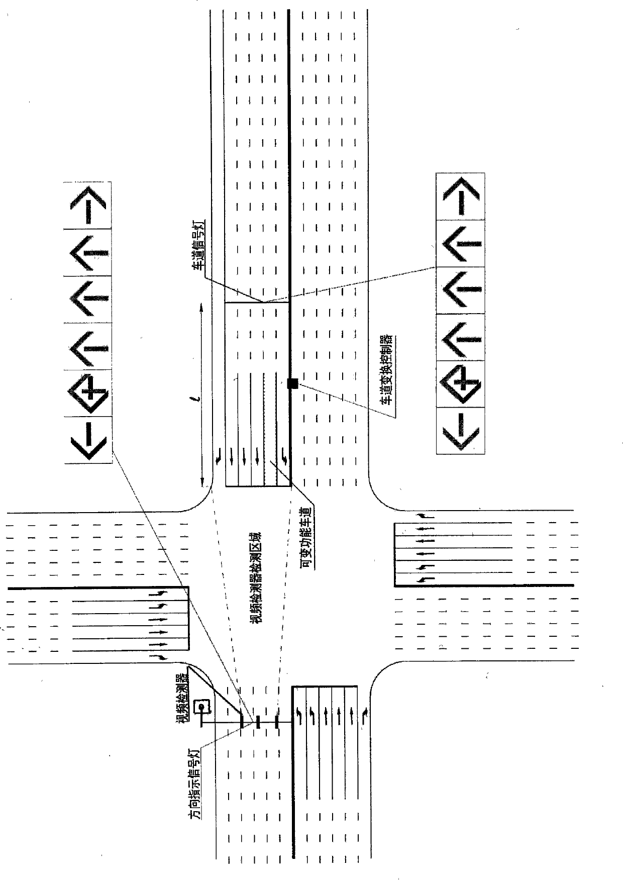 Method for improving space resource utilization efficiency of intersection entrance lane