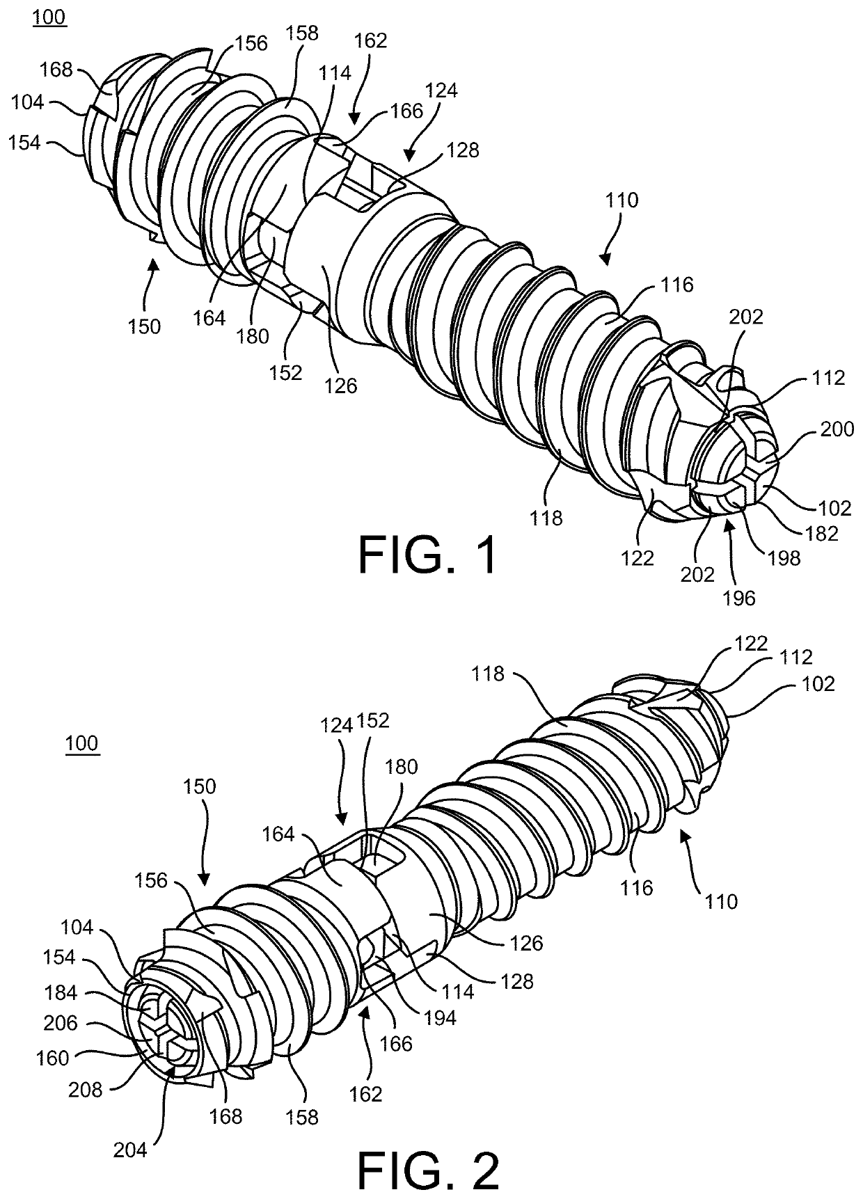 Implants and methods of use and assembly