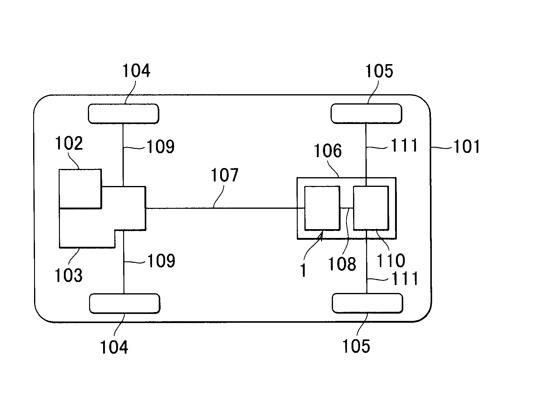 Driving force transmission apparatus and vehicle