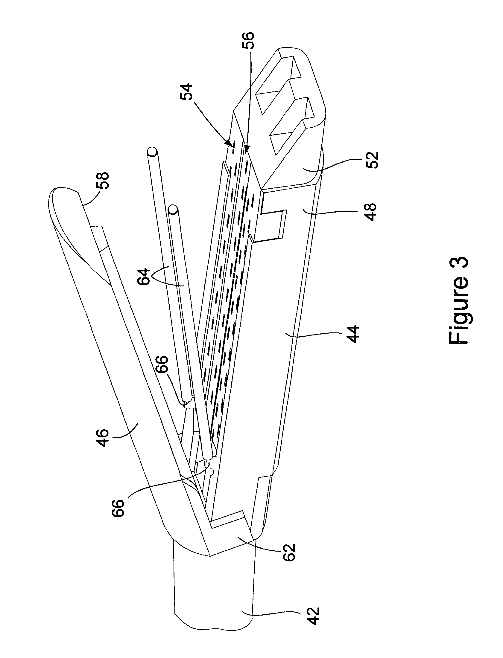 Surgical fastener apparatus and reinforcing material