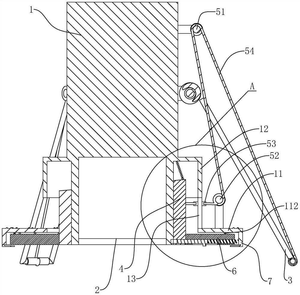 Down lamp structure and dismounting method thereof