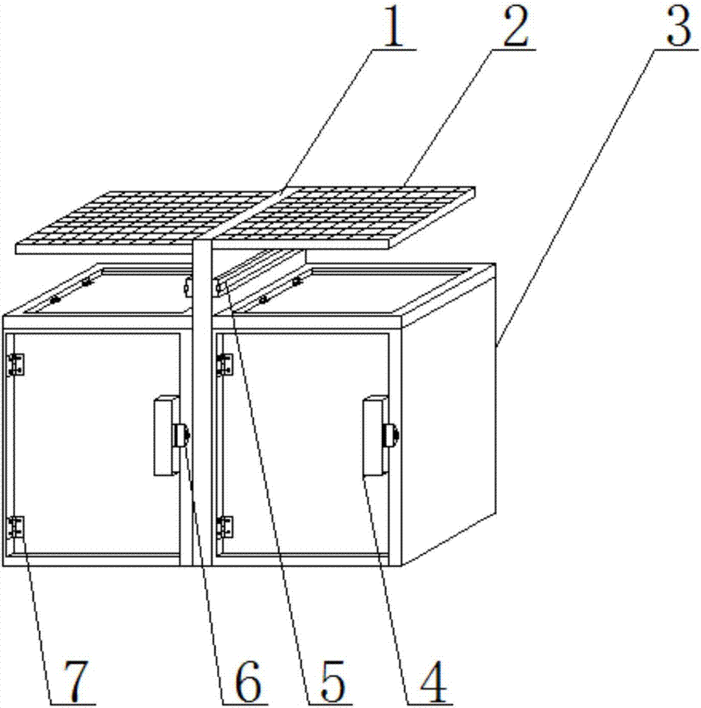 Road garbage can capable of achieving accurate classifying