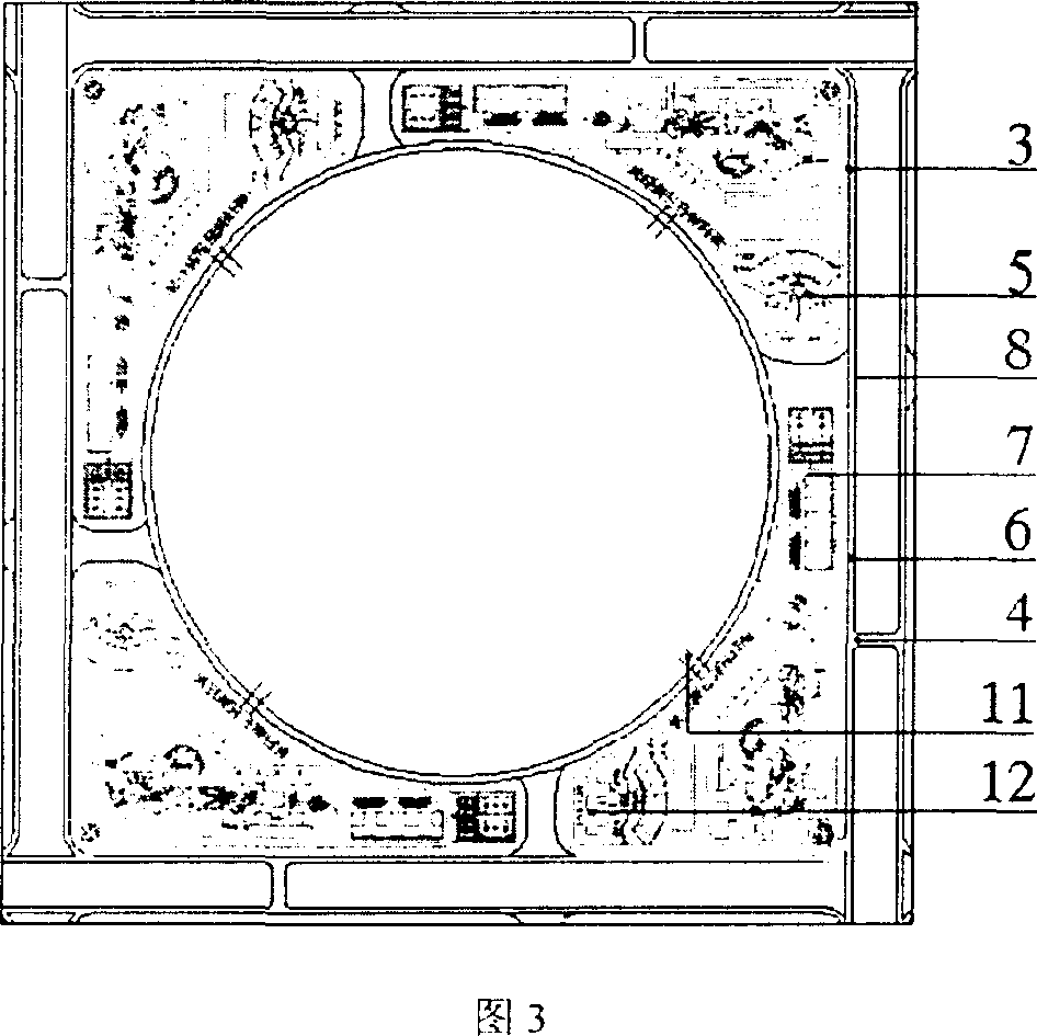 Full-closed urban block structure in which motor vehicle can run freely