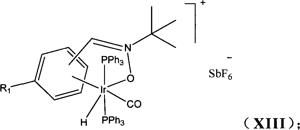 Novel nitrone ligand, organic metal iridium catalyst and preparation method and application thereof