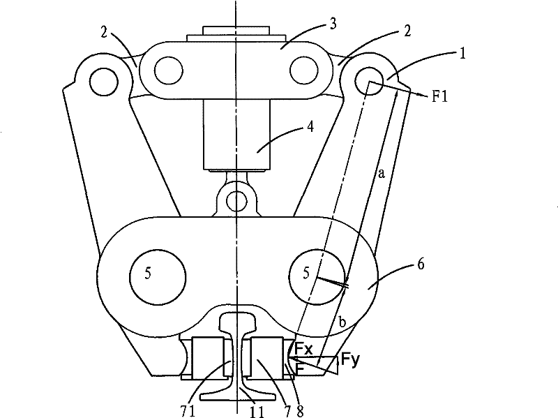 Clamping device for rail butt welding