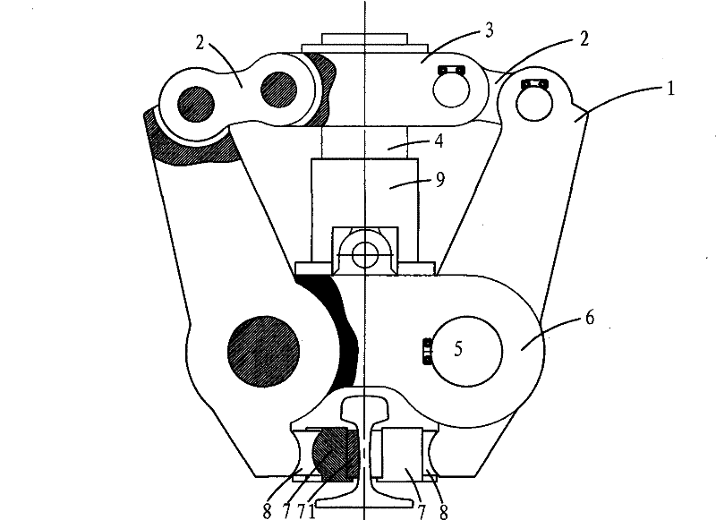 Clamping device for rail butt welding