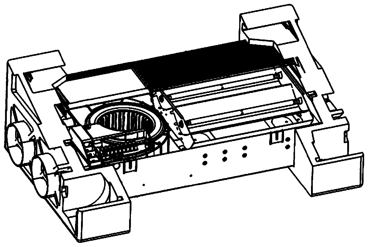 A kind of impeller of single-sided air-intake two-way multi-blade centrifugal fan