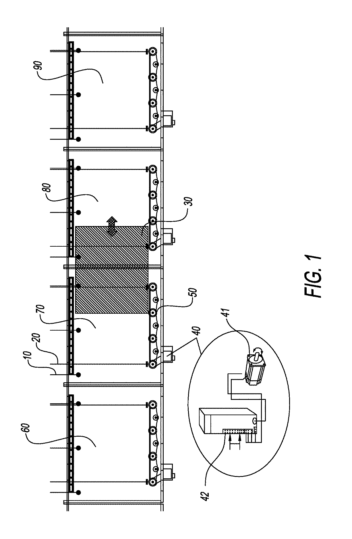 Method and device for stringing substrates together in coating systems