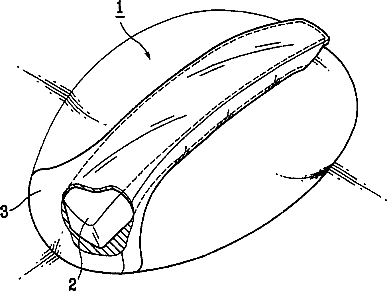 Structure of handgrip and method for fabricating the same