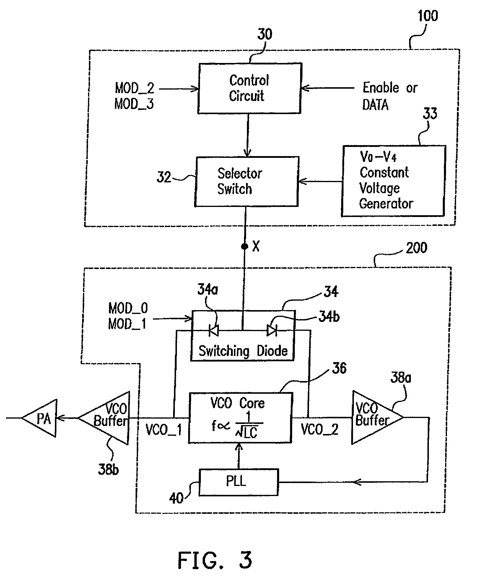 Voltage controlled oscillator (VCO) suitable for use in frequency shift keying (FSK) system