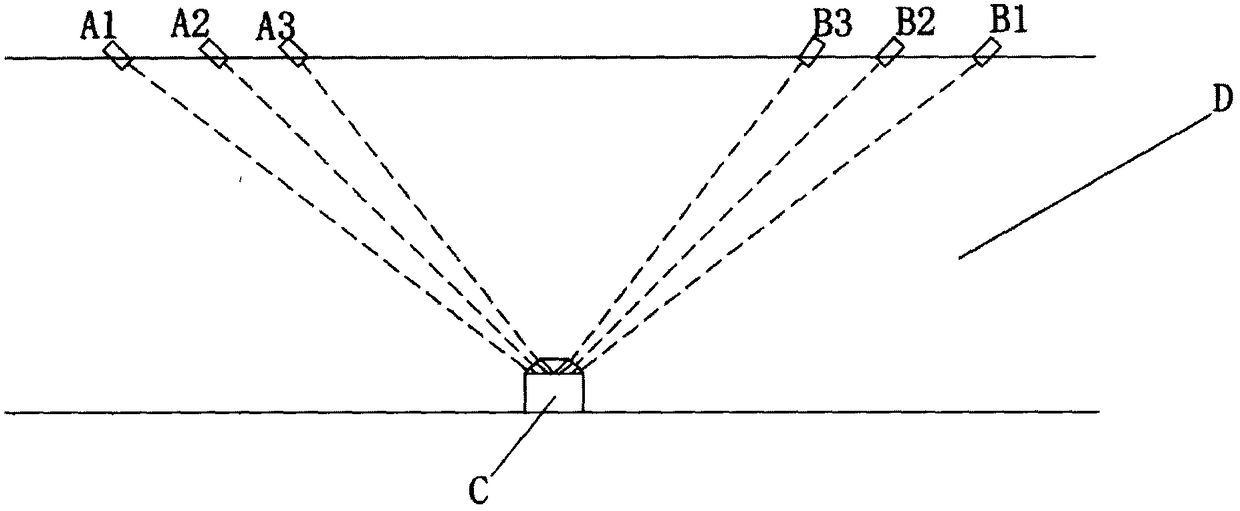 Multichannel time difference method ultrasonic flowmeter