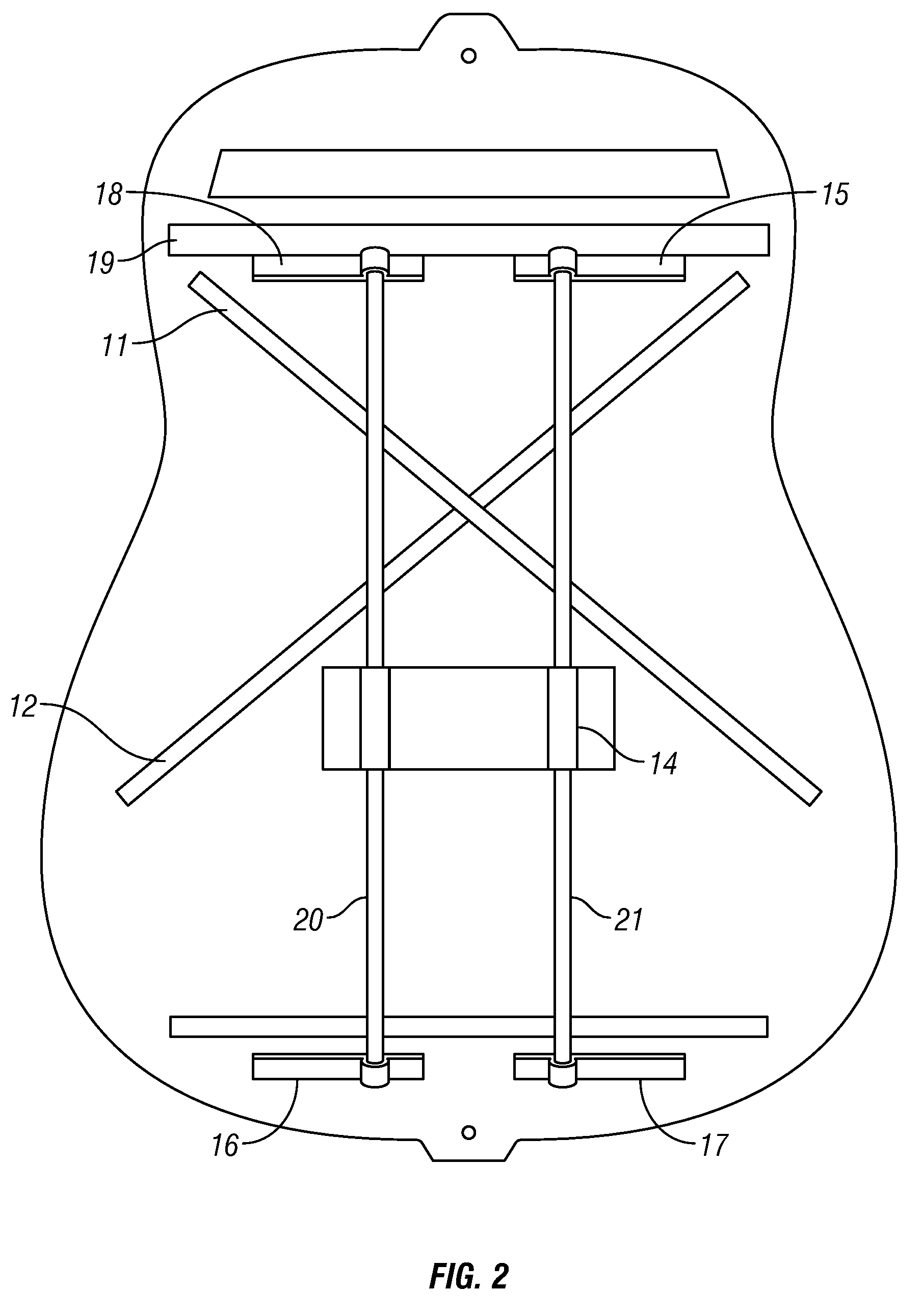 Suspended Bracing System for Acoustic Musical Instruments