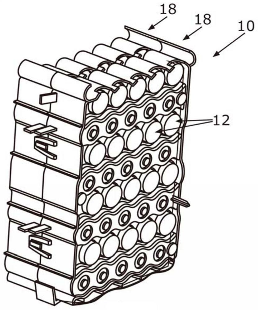 Receiving structure for battery cells and method for producing a receiving structure for battery cells