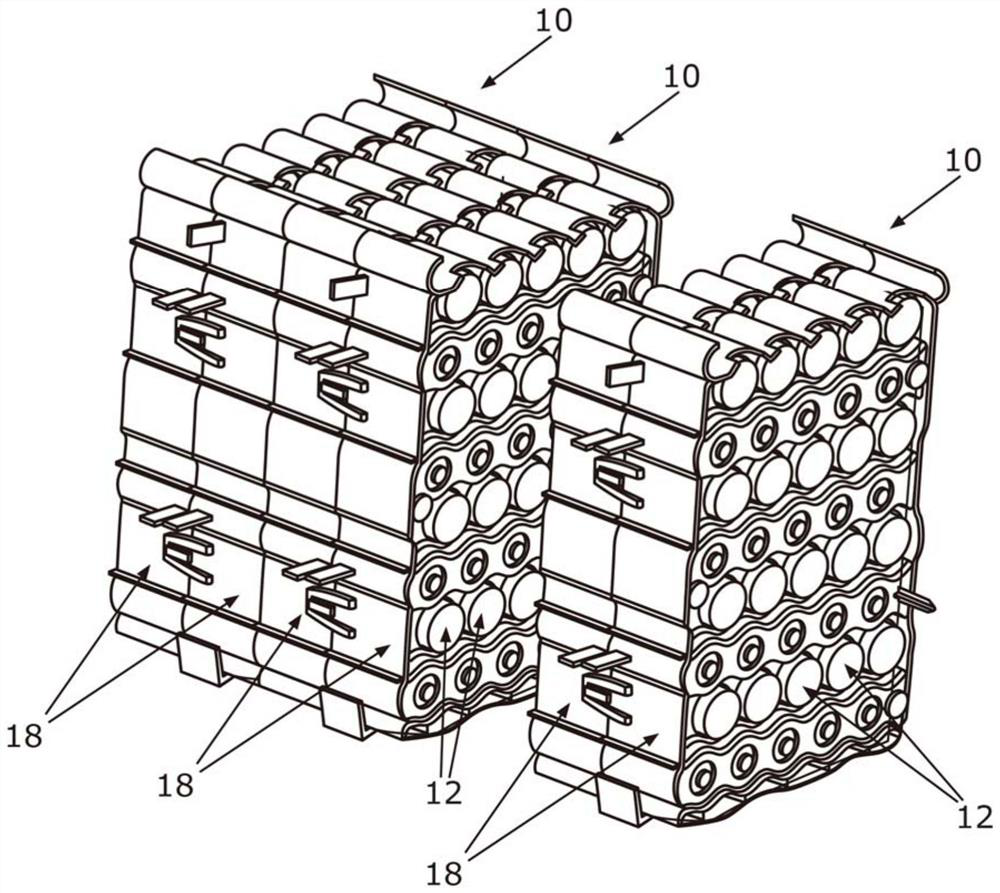 Receiving structure for battery cells and method for producing a receiving structure for battery cells