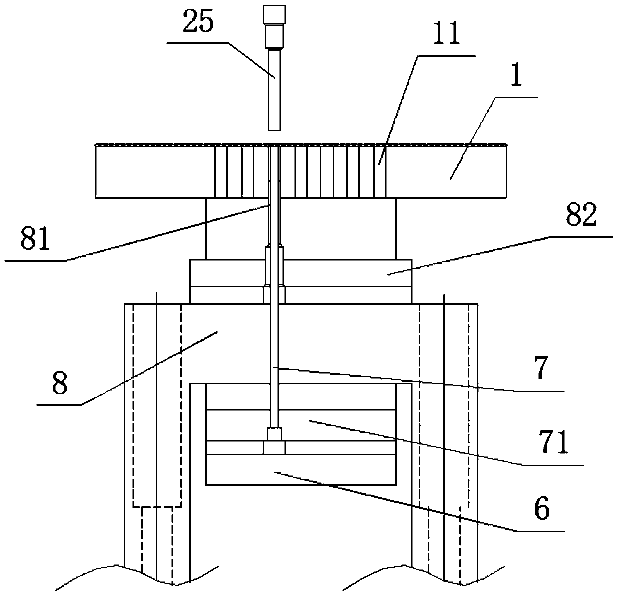 Mold frame mechanism for high-precision powder mold forming servo press