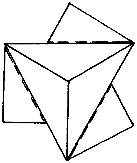 Three-dimensional plug-in triangular parts