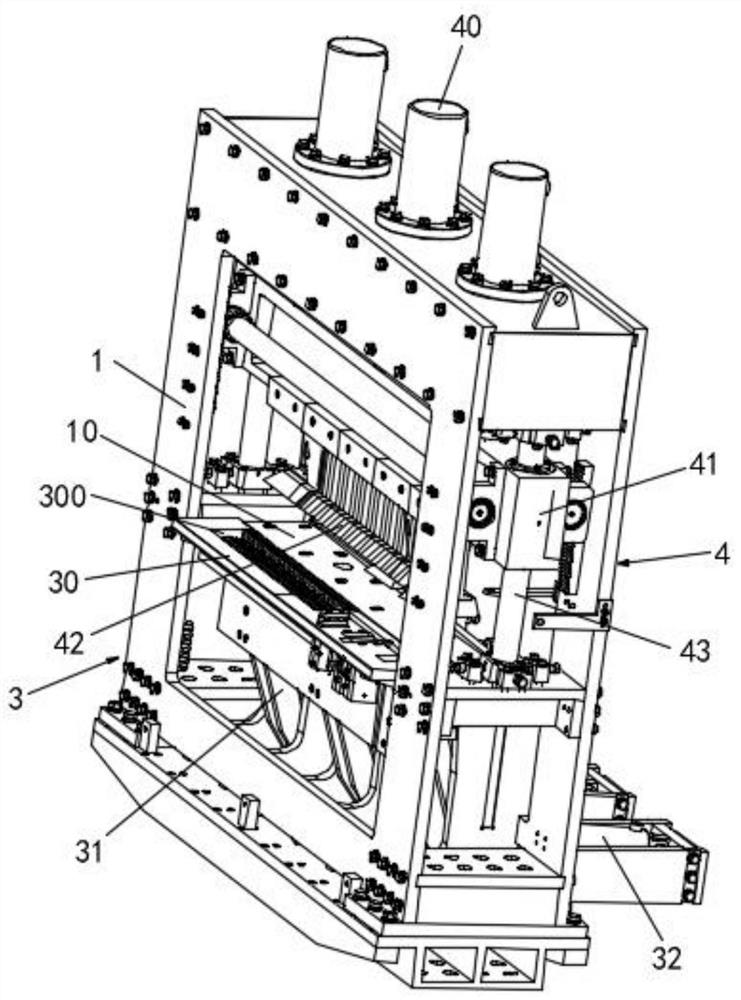 Forward and reverse combined bending device for granary plates