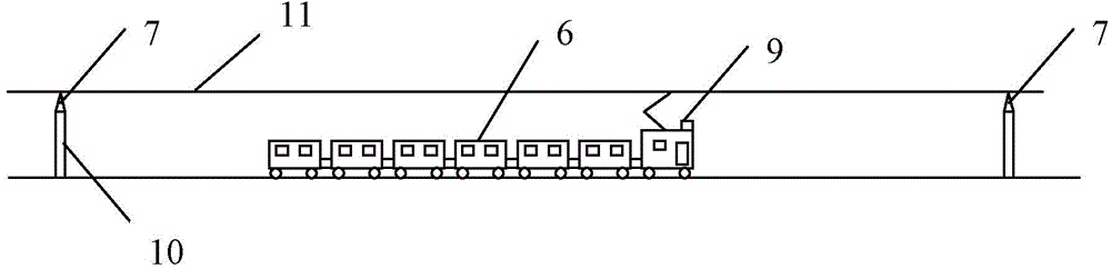 Electric rail train segmented power supplying system using solar energy and control method thereof