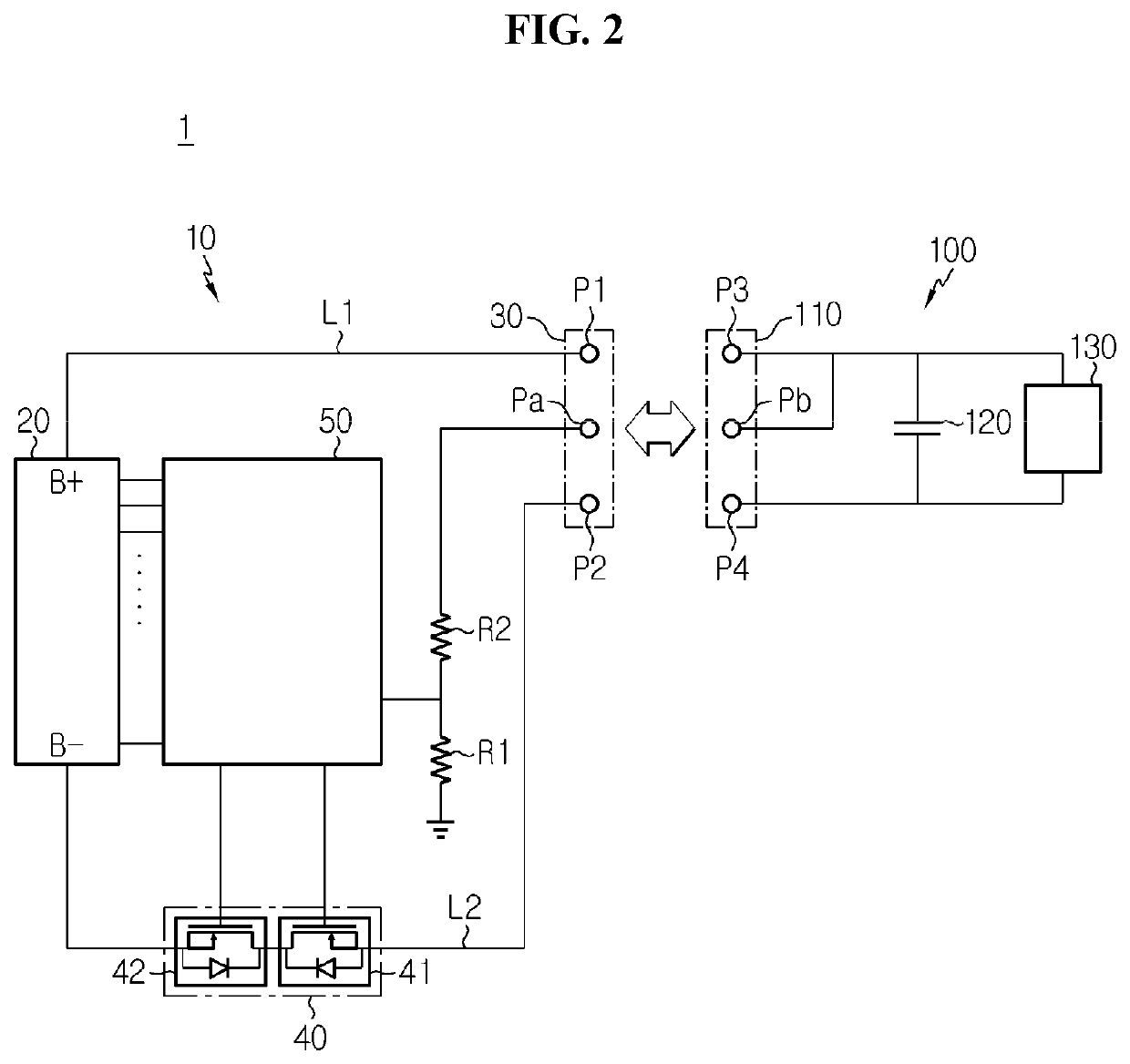 Battery pack and power system comprising same