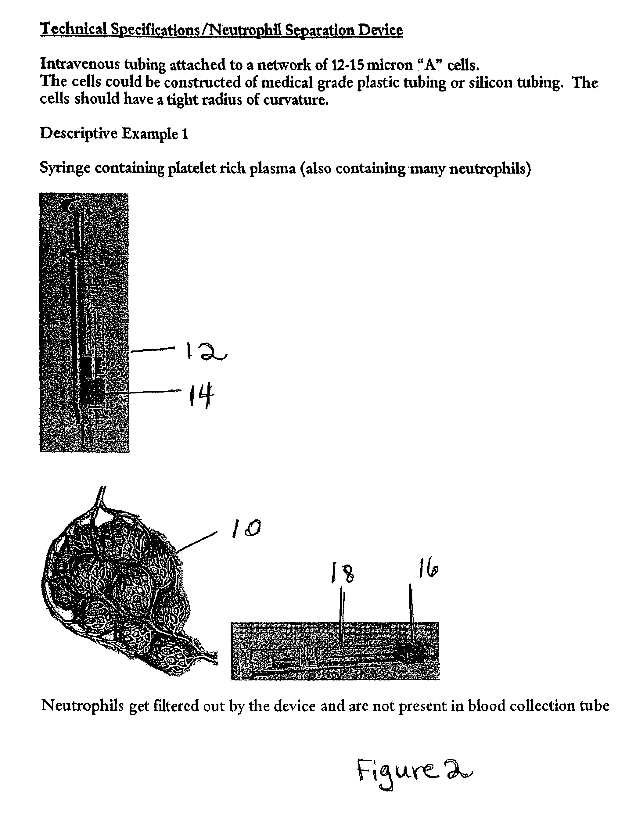 Particle/cell separation device and compositions