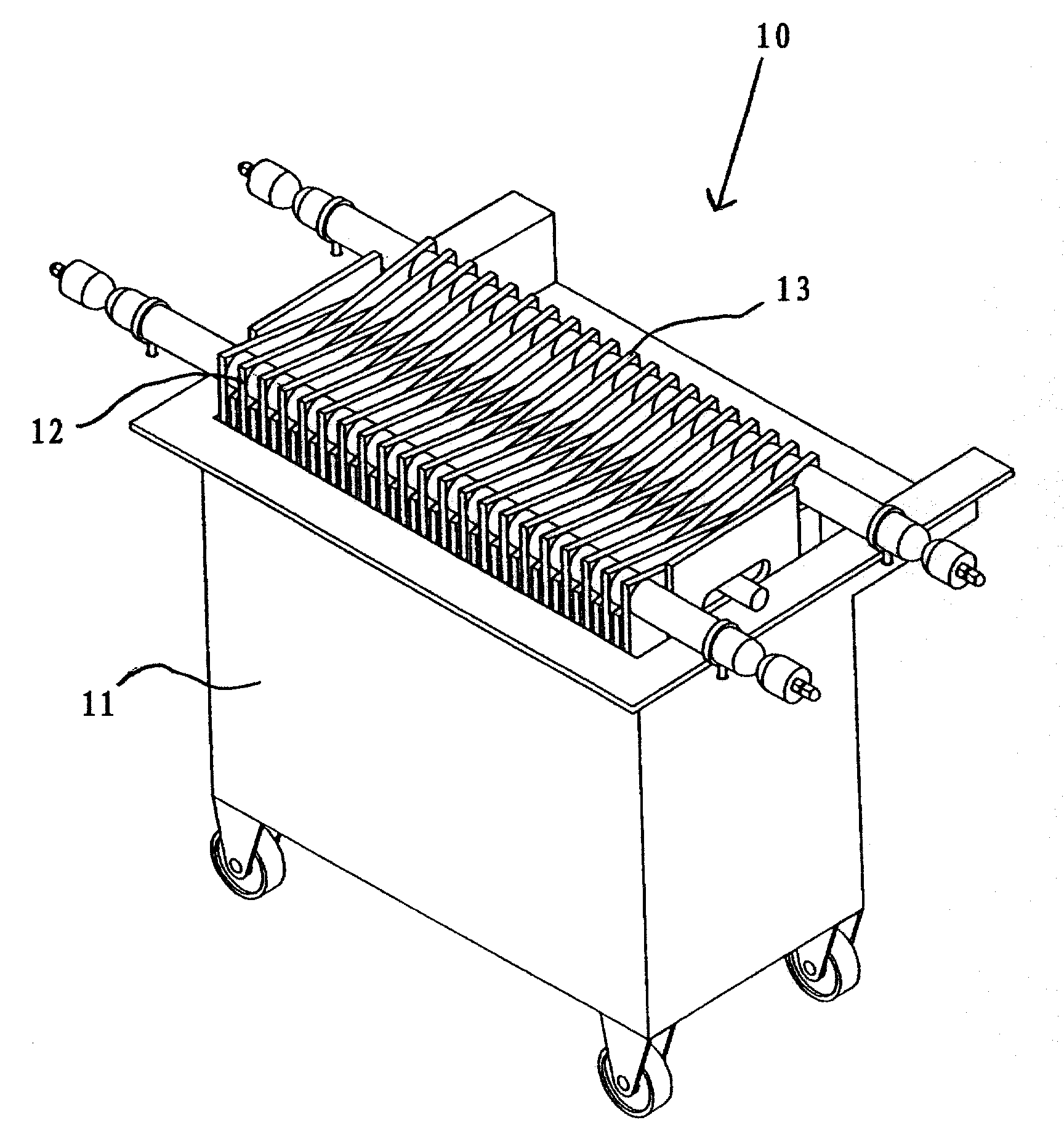 An electrocoagulation cell