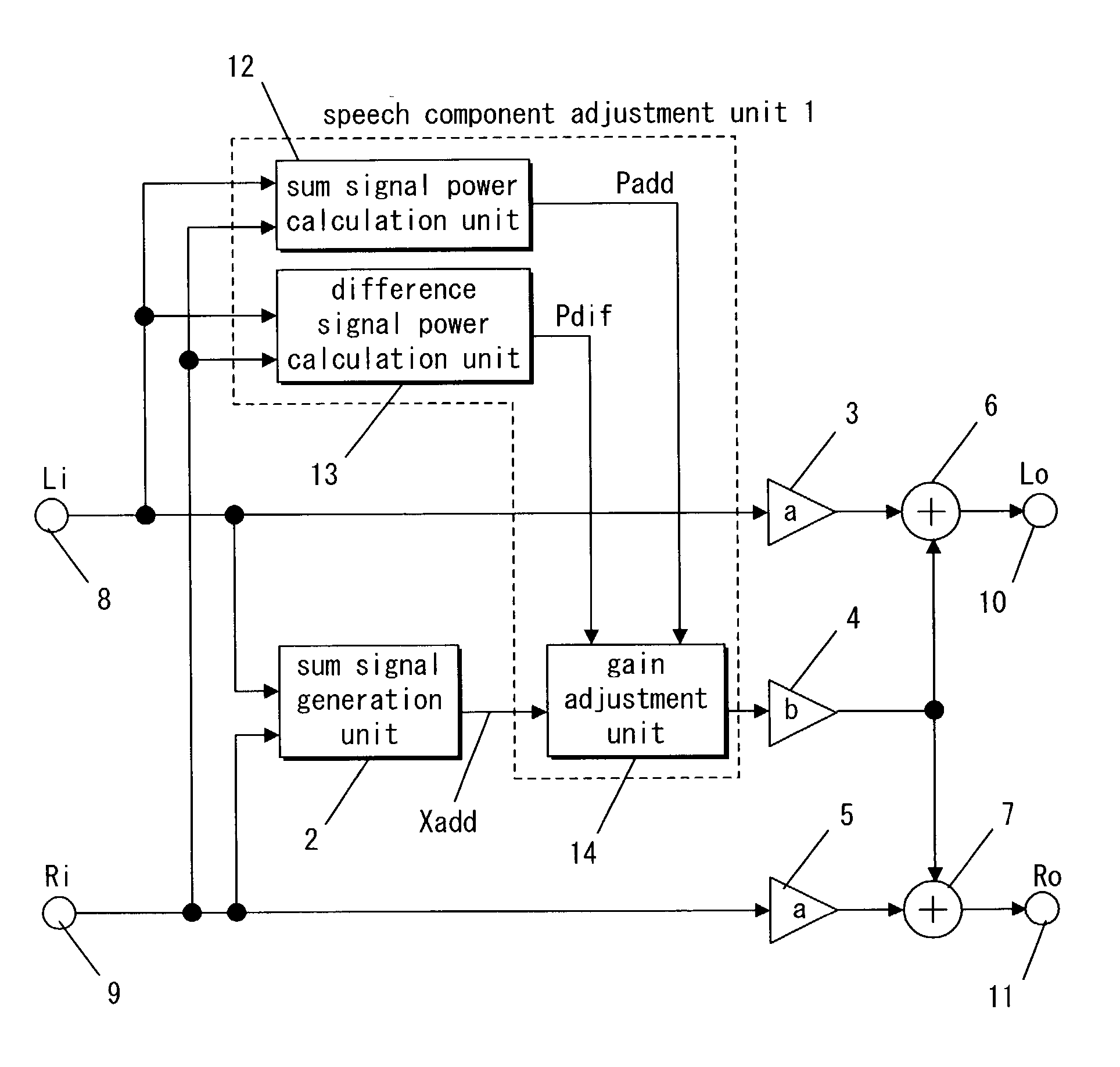 System and method for enhancing speech components of an audio signal
