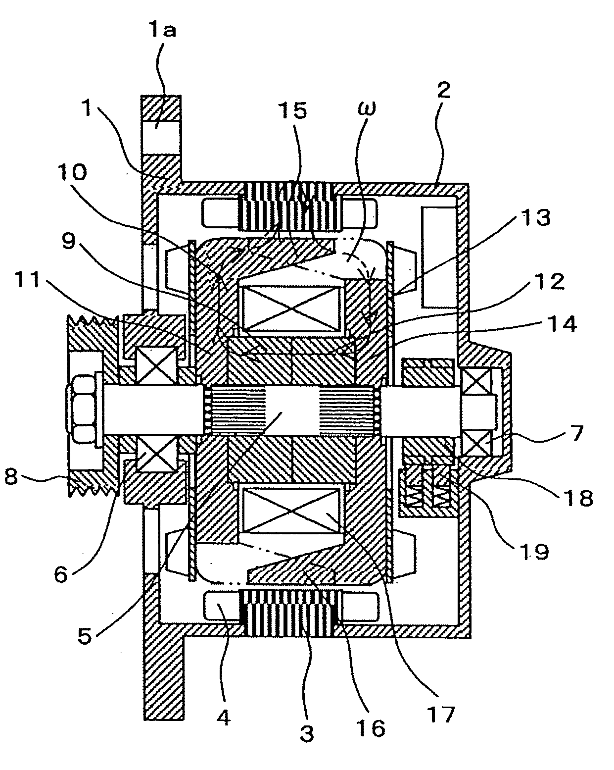 Rotating electrical machine or alternator and method of manufacturing rotor core used in the same