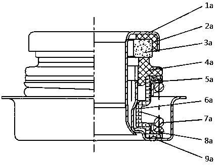 Water seal friction torque detection machine