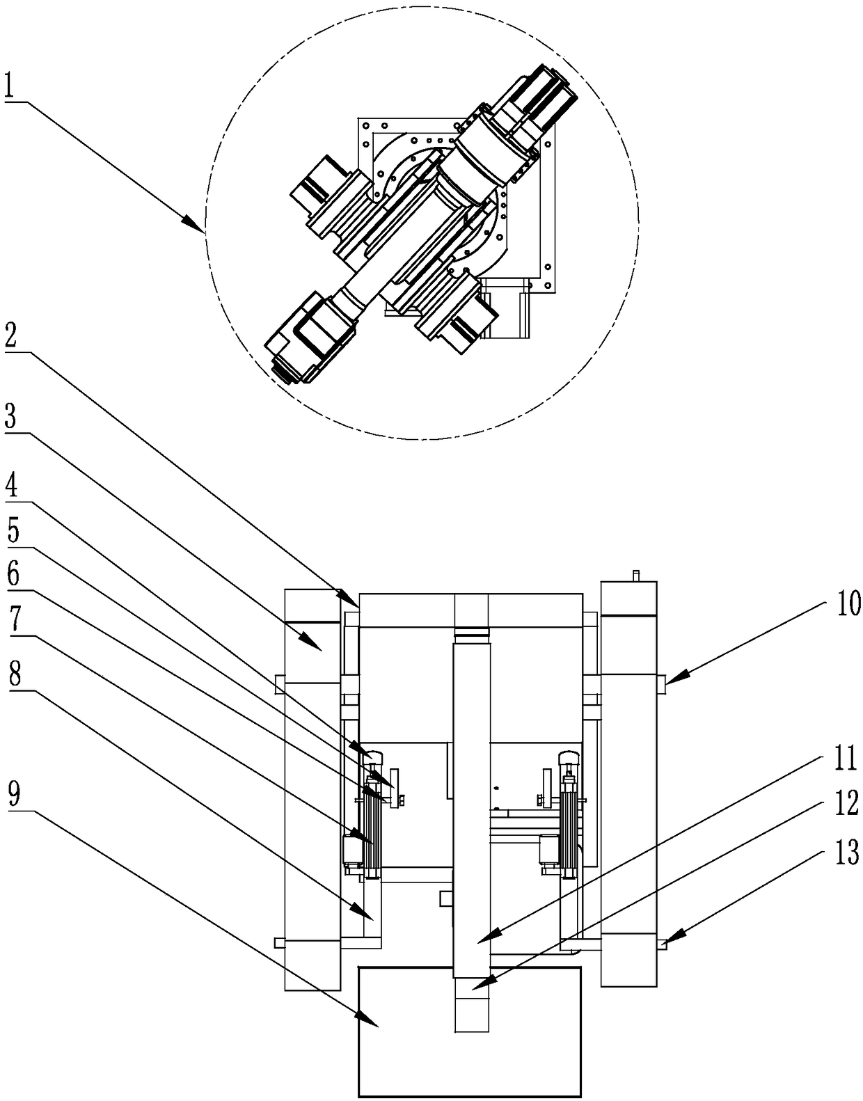 Environment-friendly dust removing, polishing and grinding machine