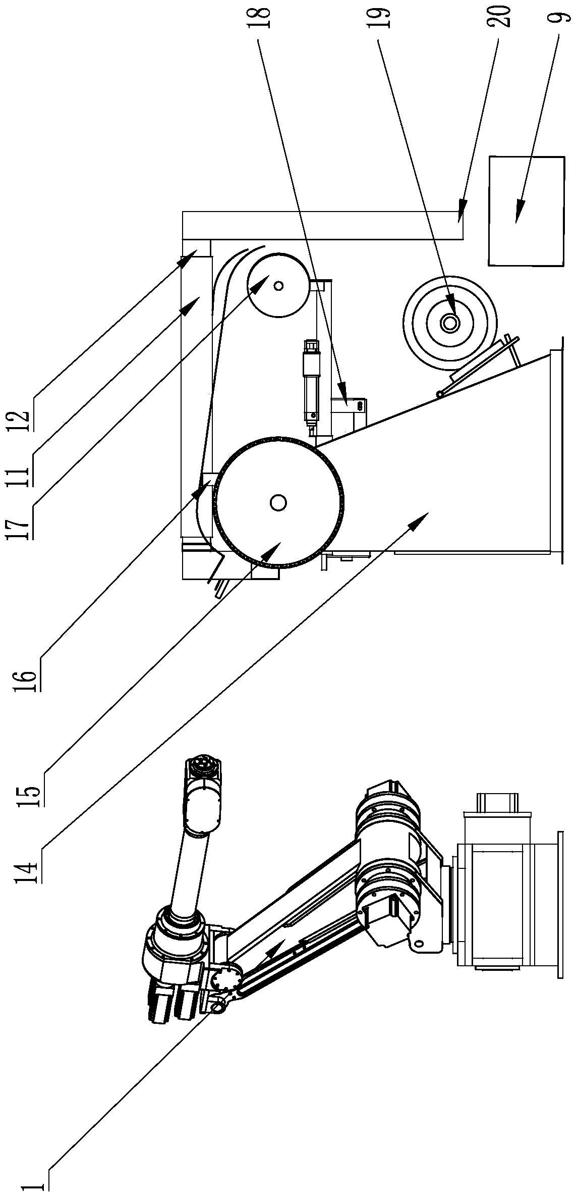 Environment-friendly dust removing, polishing and grinding machine