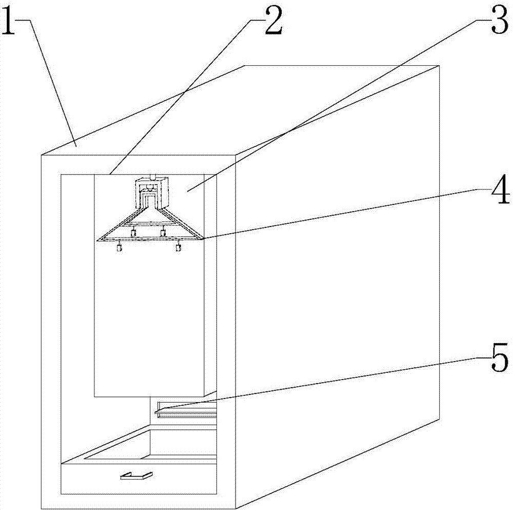 Intelligent household clothes drying treatment device