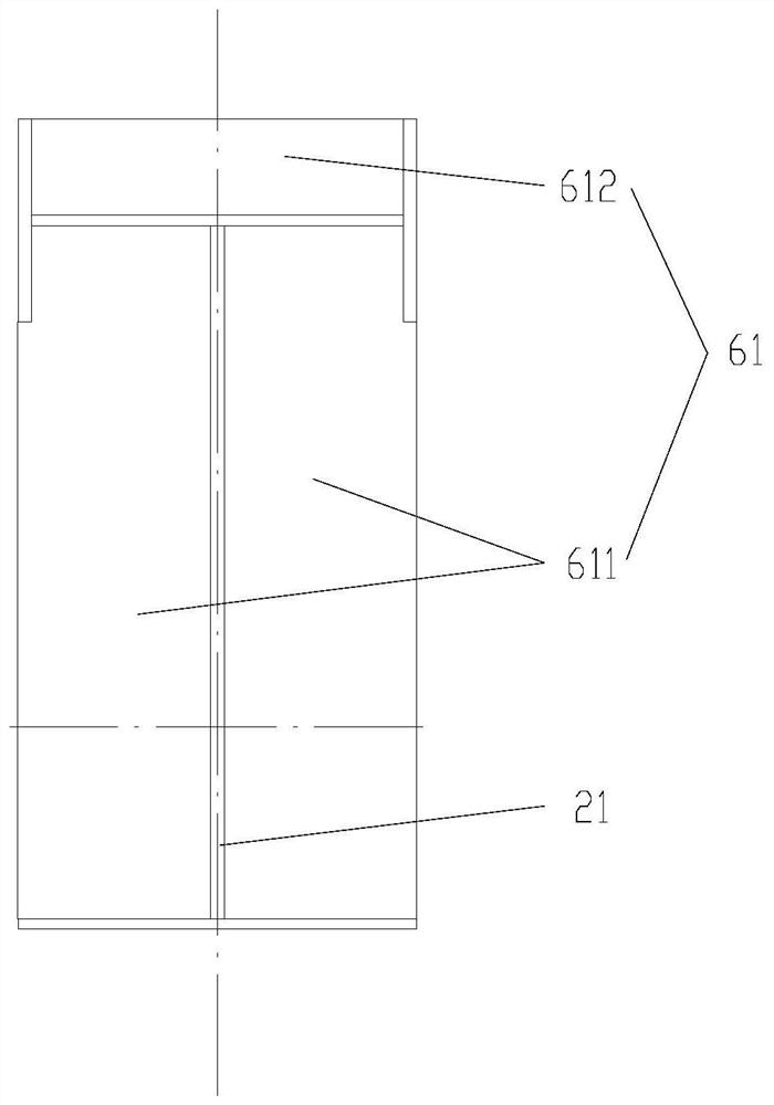 Connecting joint structure of continuous box type crane beam and lattice type column