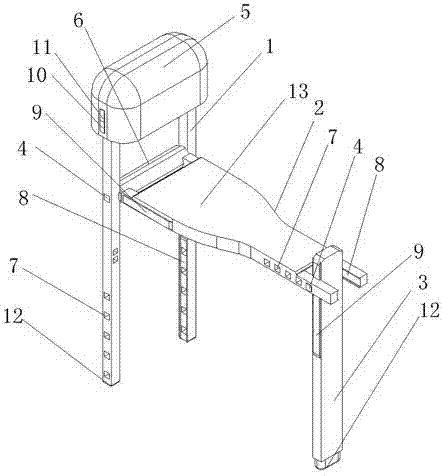 Novel multifunctional folding axillary crutch