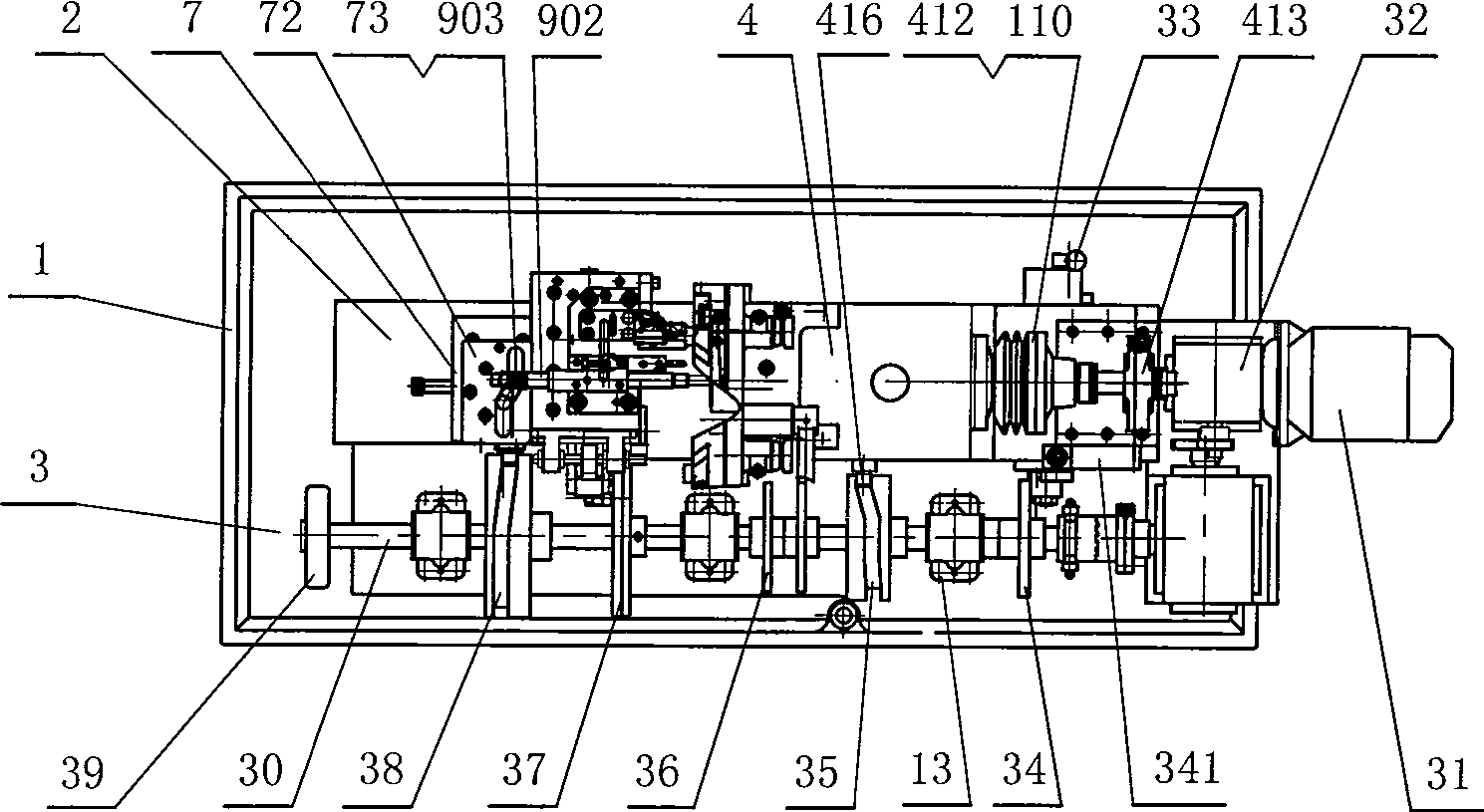 Single spindle automatic lathe for sequential operations by moving cutters along axes parallel to principal axis