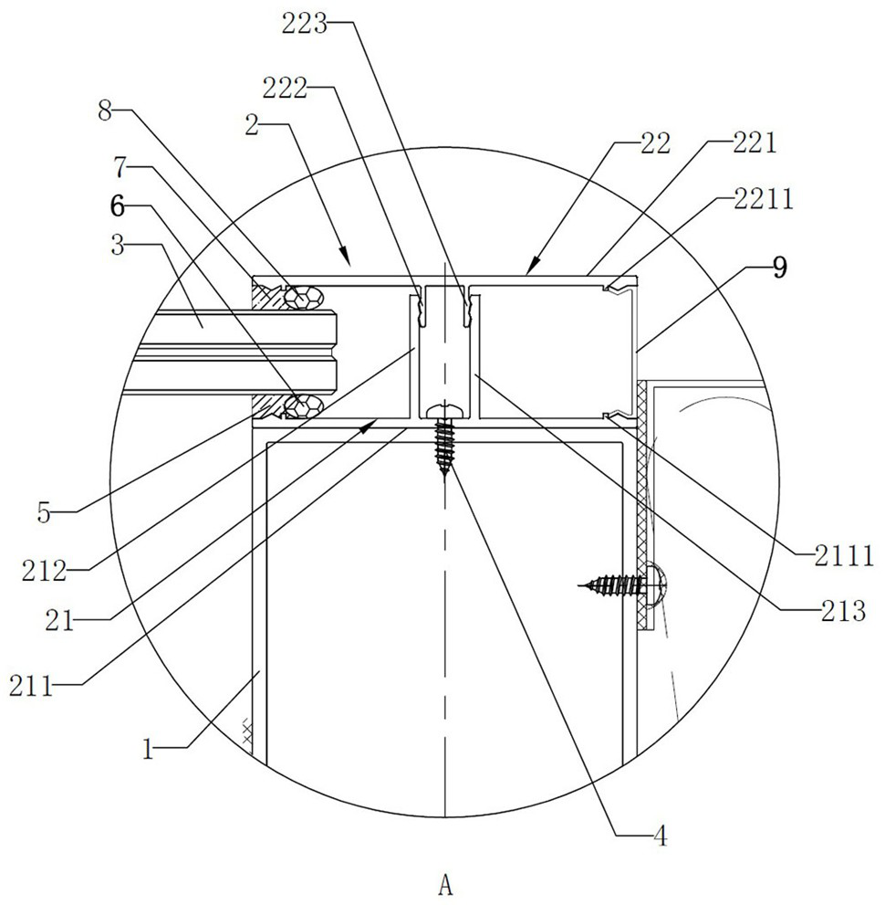 Assembled curtain wall keel and construction method thereof