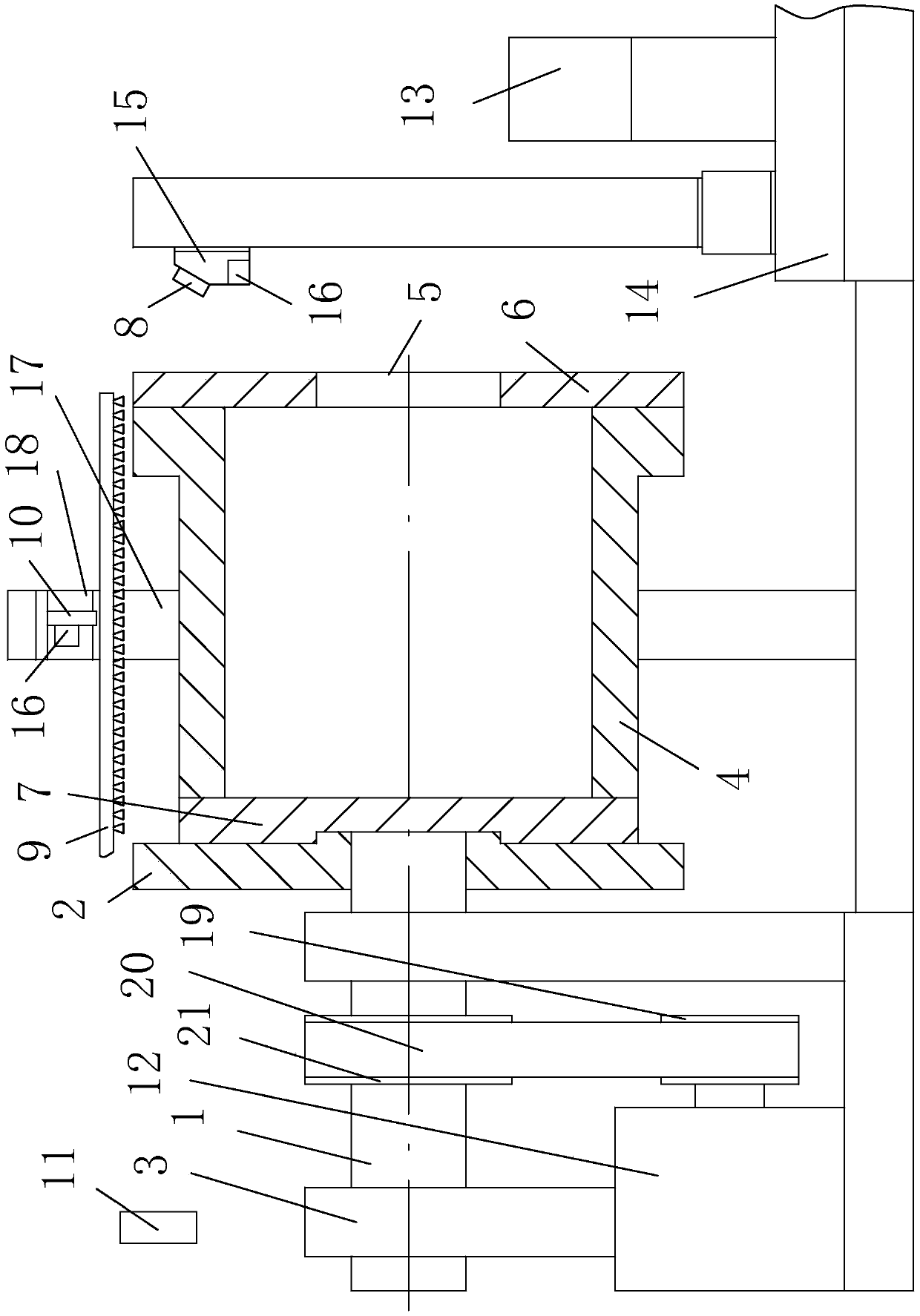 Bearing Wujin casting segregation control device and control method