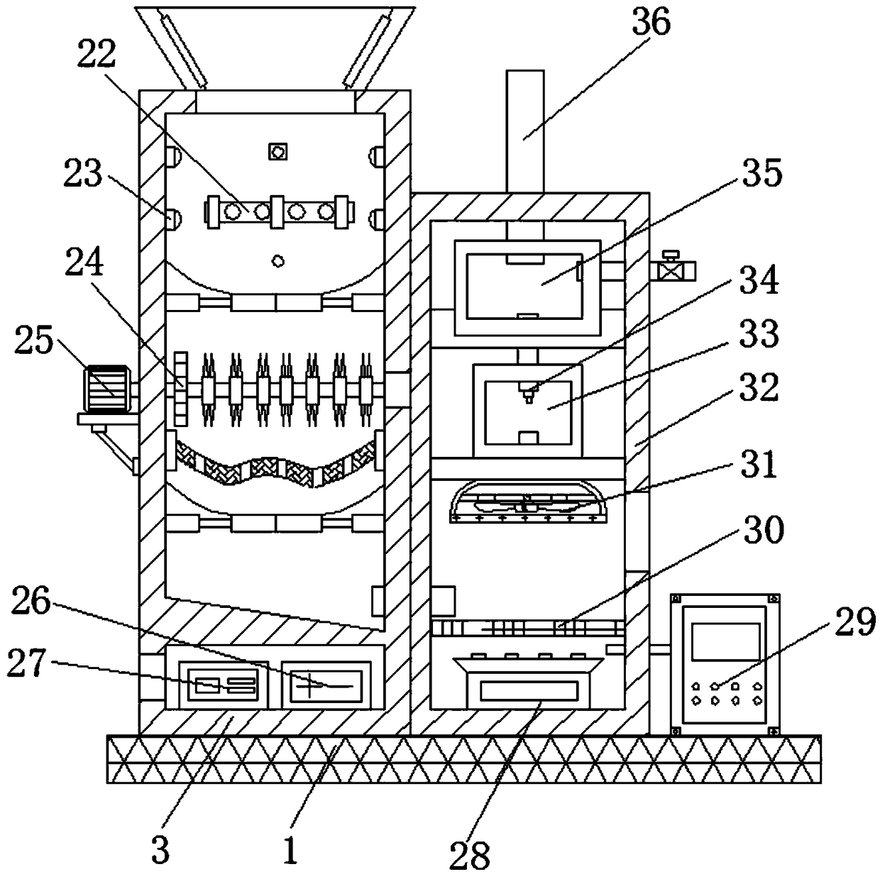 High-environment-friendliness medical waste processing device for cardiovascular post-operation