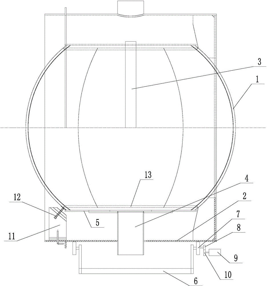 Automatic welding fixture for longitudinal joint of spherical shell in safety injection tank