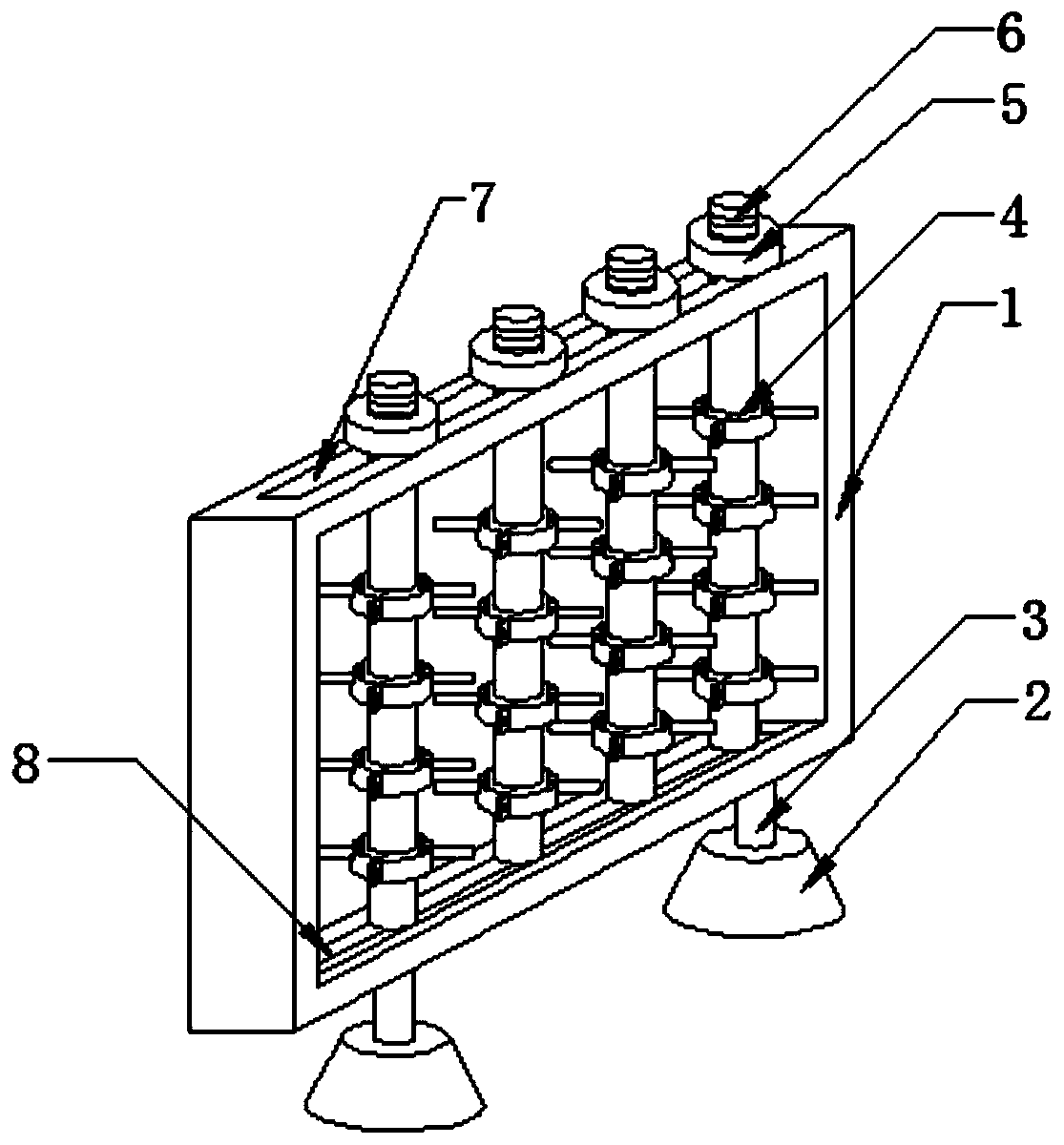 A creel for warp knitting machine that is easy to load and unload