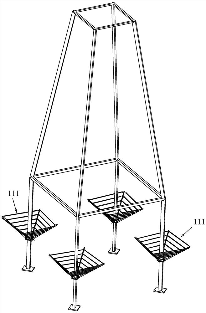 Safety protection device for iron tower assembly