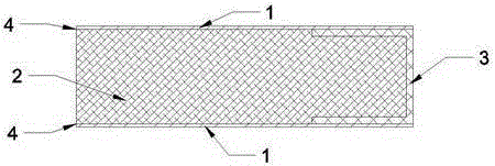 Lightweight and high-strength composite material vehicle shelter large board