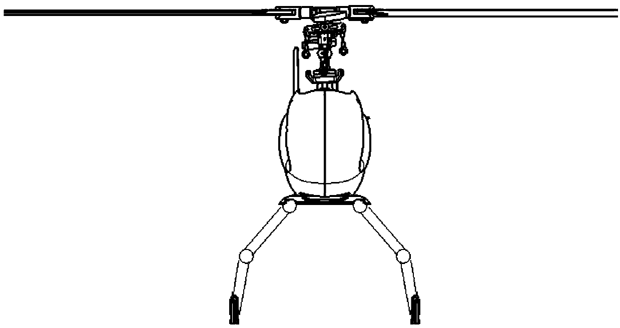 Leg and sledge combined landing gear of vertical-takeoff-and-landing aircraft