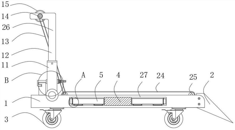 Obstacle-avoiding carrying trolley for logistics storage