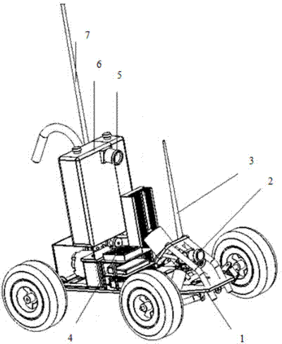 Control method used for self-propelled thermal atomizing machine