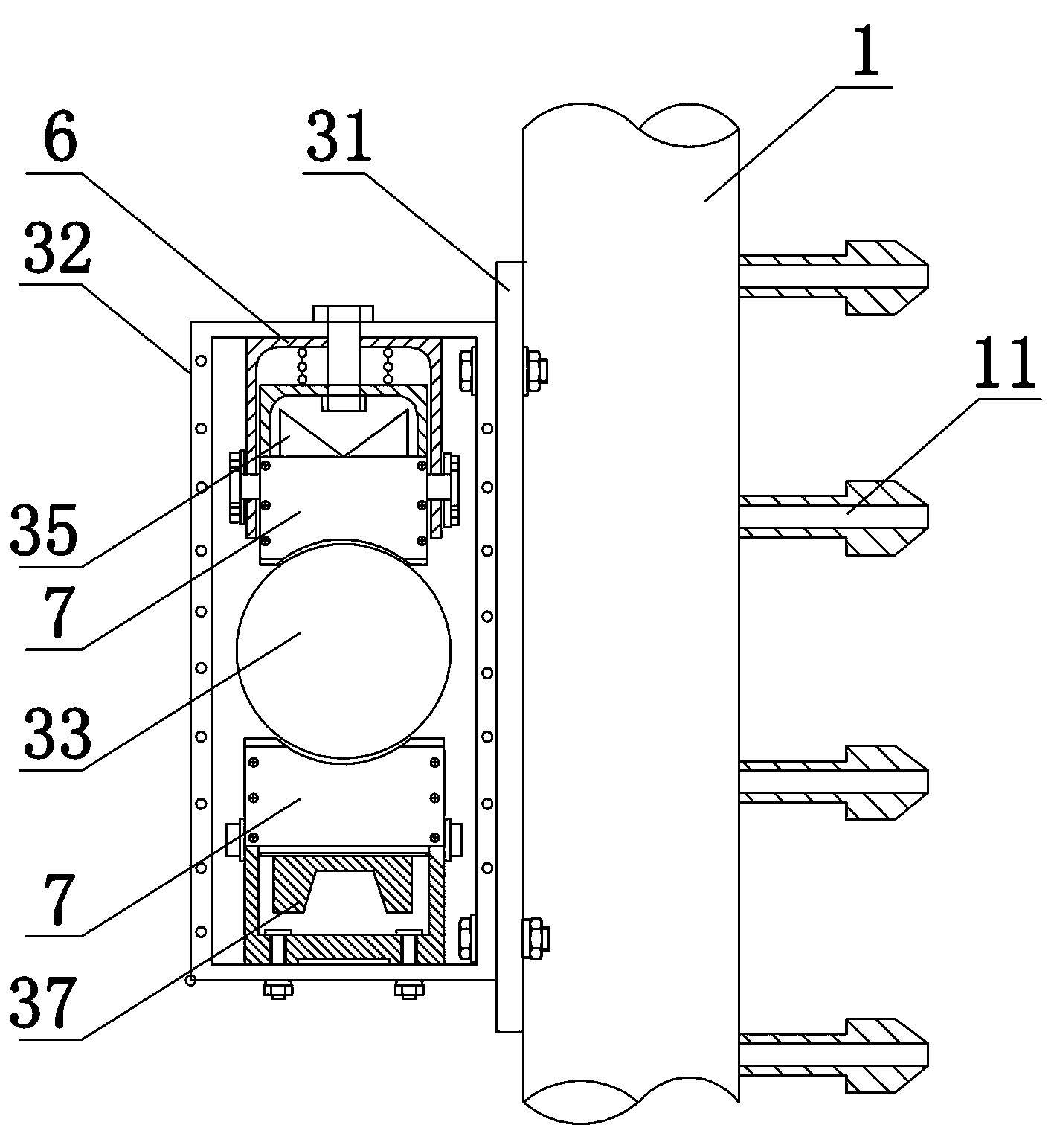 Multifunctional online cleaning device for condenser
