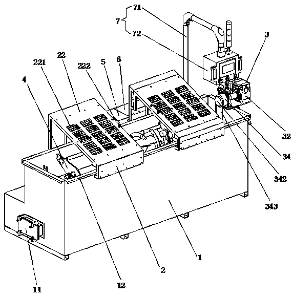 Device for detecting the sealing performance of an automobile air storage tank