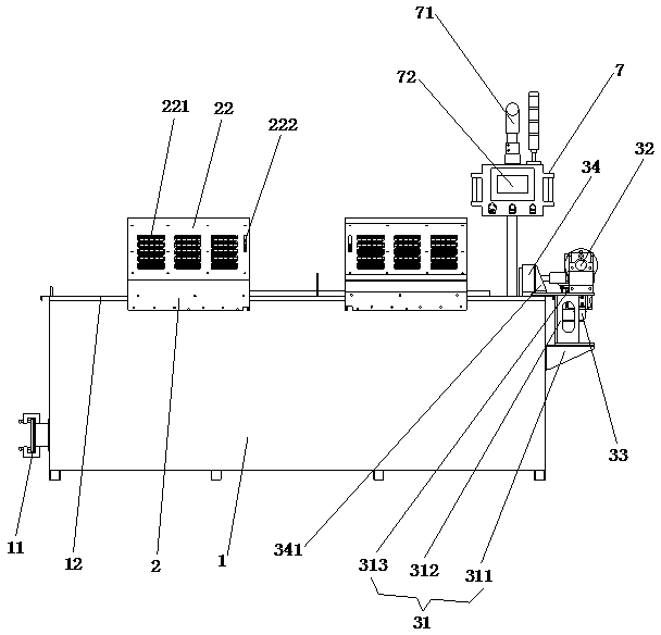 Device for detecting the sealing performance of an automobile air storage tank