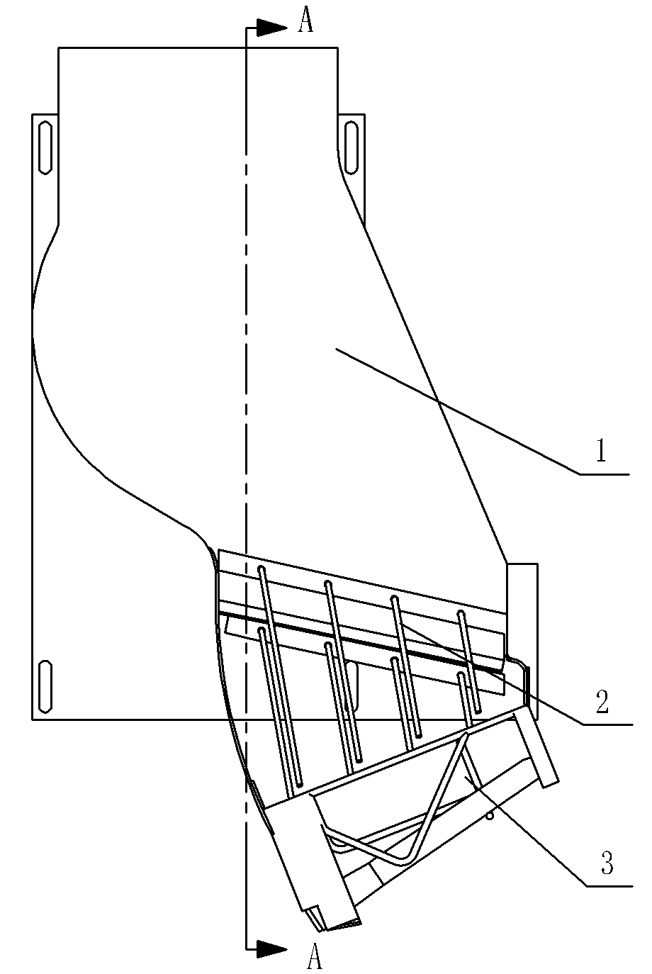 An apparatus for directionally arranging blank tubes of an automatic doffer