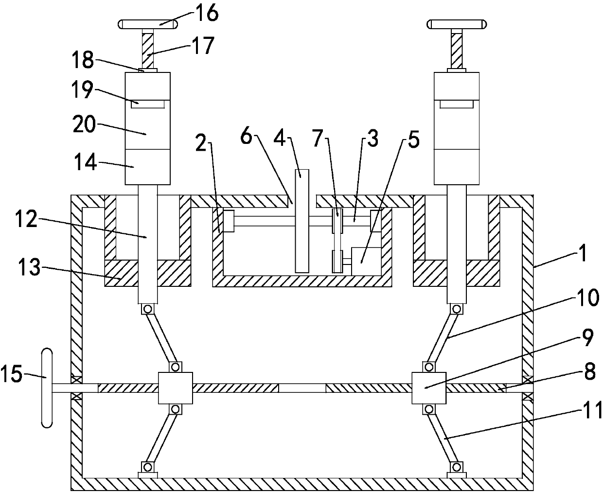 Lifting type pipe cutting device for building engineering
