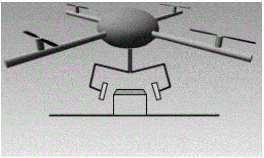 Complex attitude adaptive control method after multi-rotor aircraft captures target